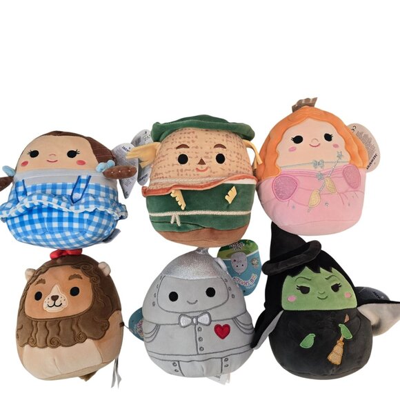 Wizard Of Oz Squishmallows Set Dorothy Scarecrow Lion Tin Man Glinda Wicked Witc - Picture 2 of 5